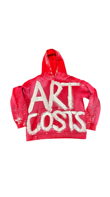 Art Costs Premium Rhinestone Hoodie