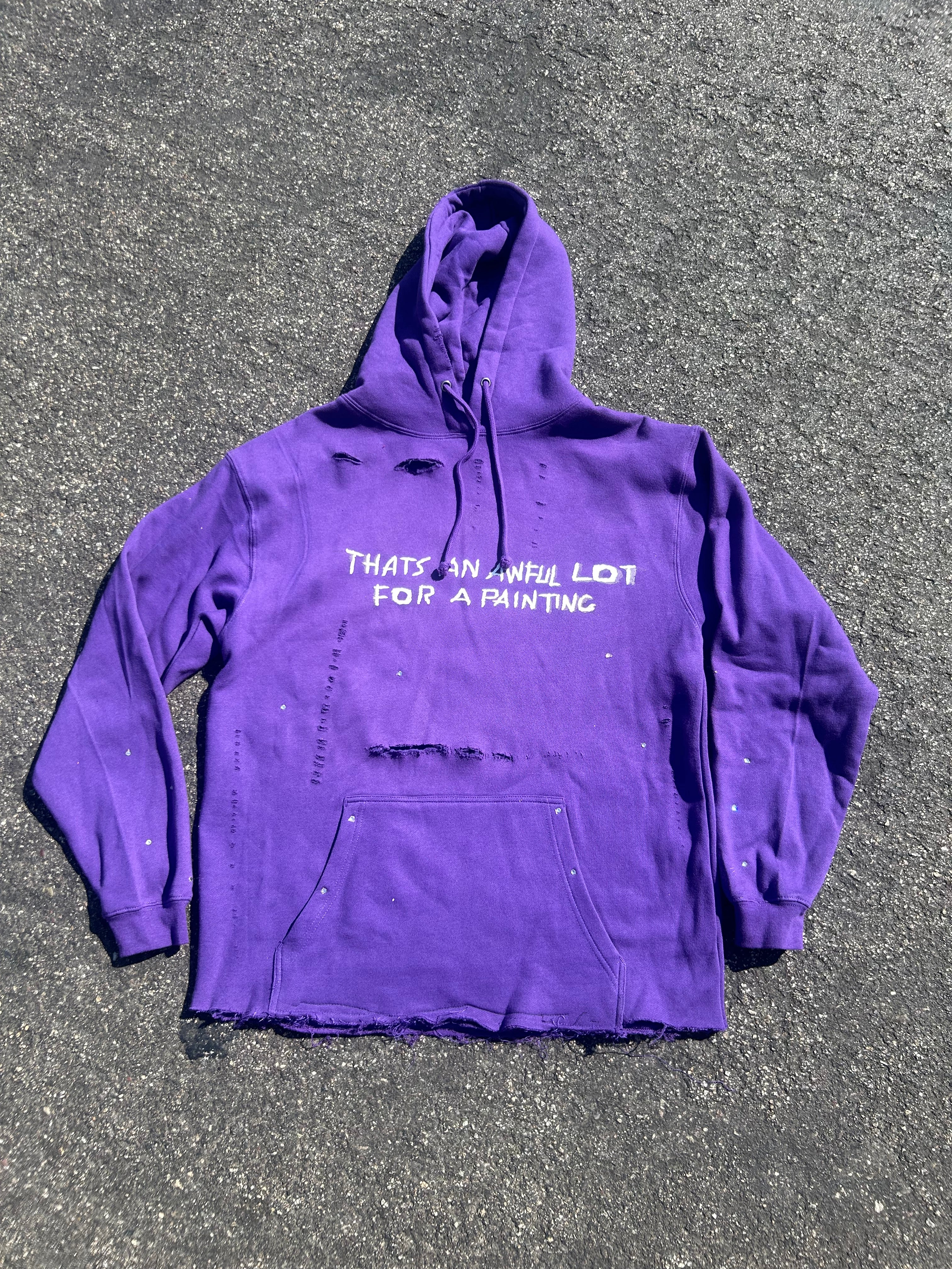 Awful lot for a painting simple hoodie
