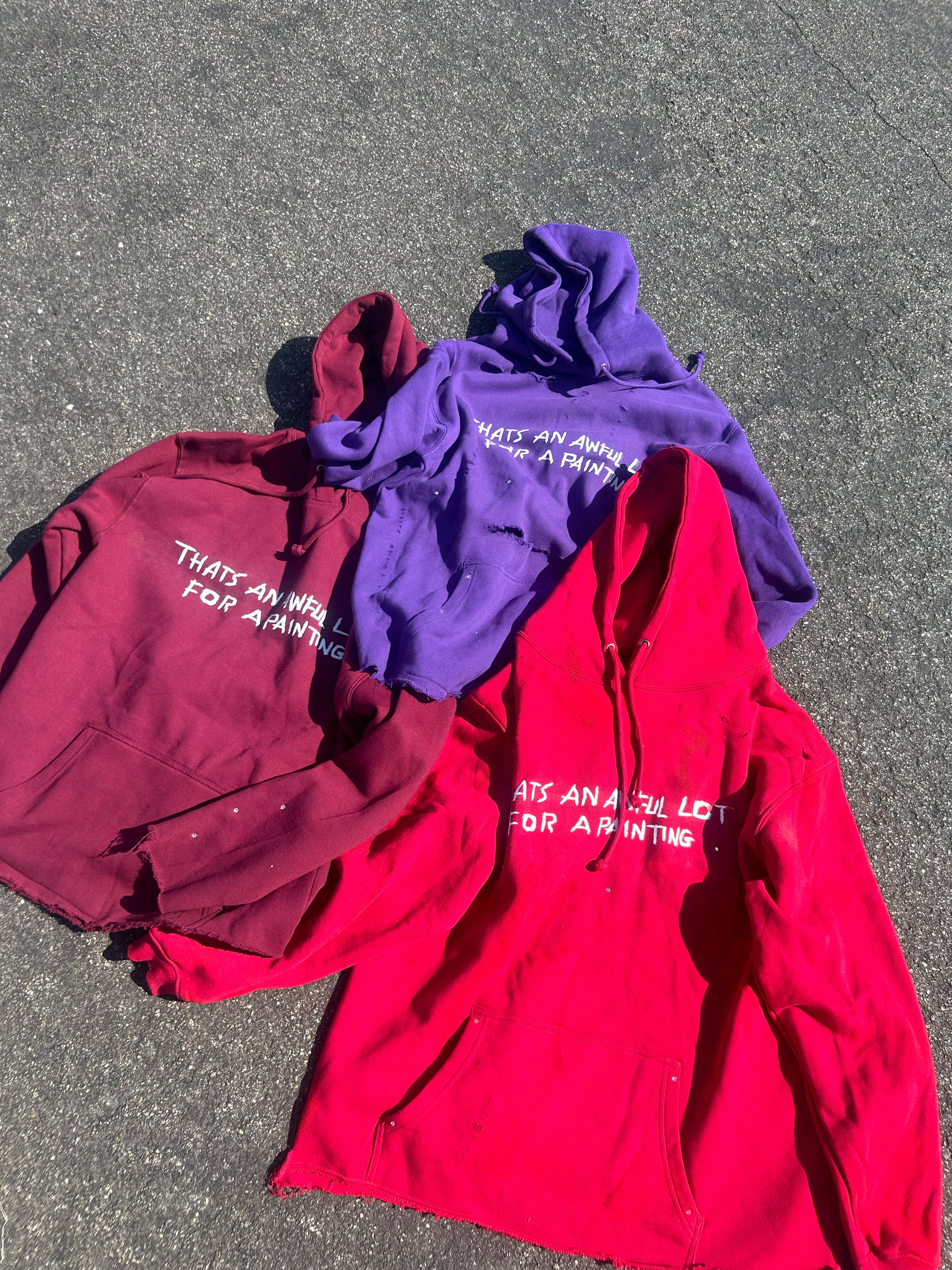 Awful lot for a painting simple hoodie