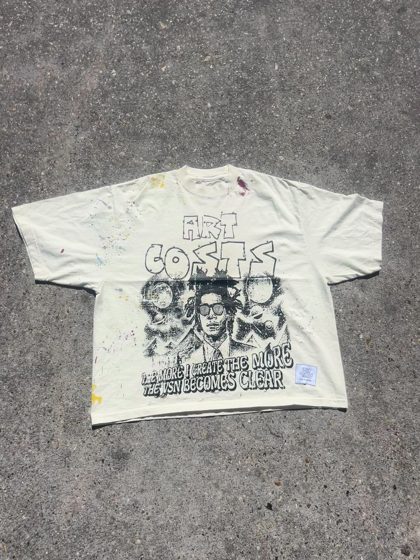 ART COSTSxWRLDINVSN SIMPLE TEE