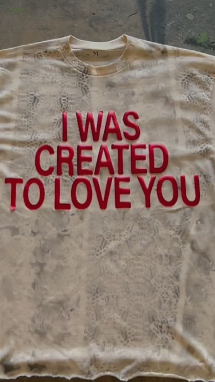 I WAS CREATED TO LOVE YOU TSHIRT